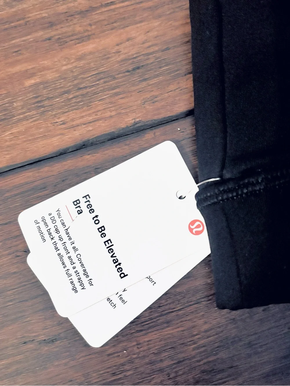 Lululemon Free To Be Elevated *Light Support DD Cup Black